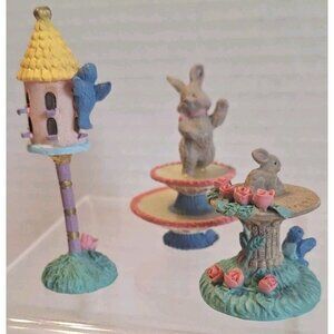cottontail Lane Midwest Cannon Falls birdhouse sundial and fountain figures 3718